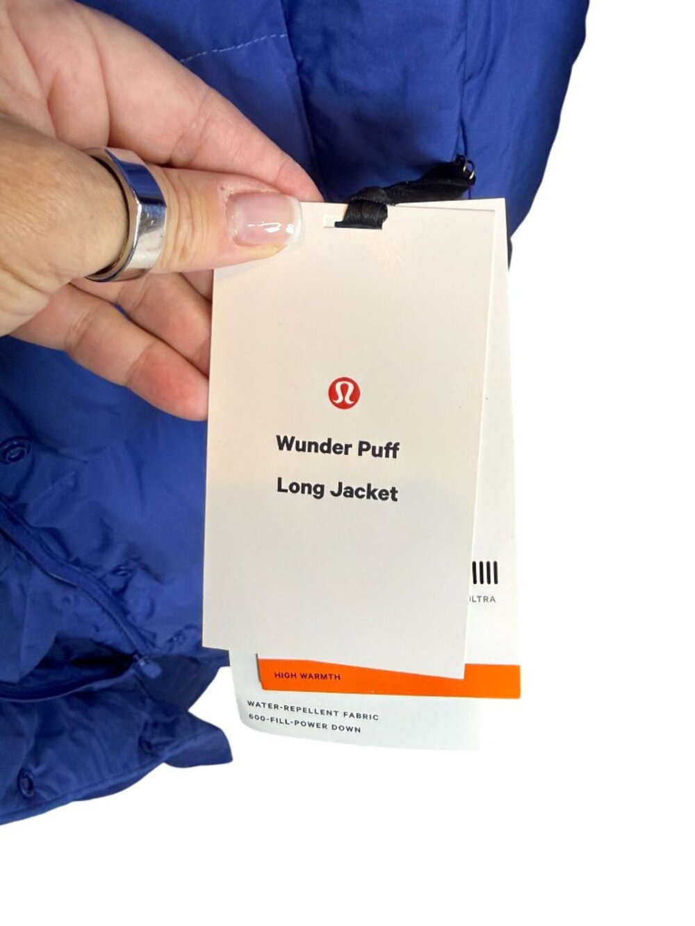 Lululemon Wonder puff Long Jacket in Psychic NWT - Size 2 - Picture 9 of 13